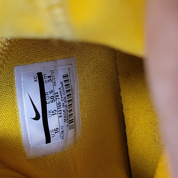 Nike Lebron Soldier 11 TB University Gold Mens Athletic Sneakers - Picture 8 of 9